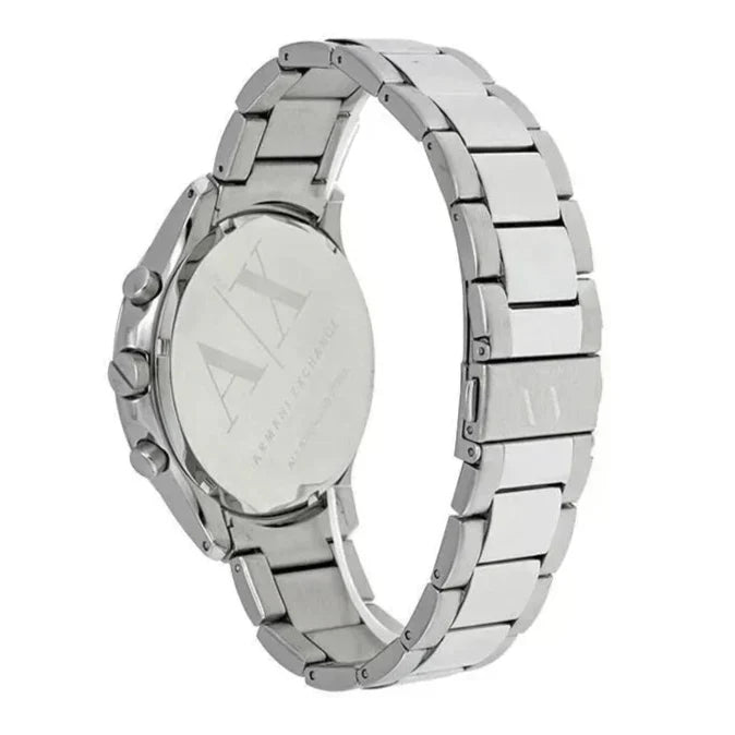 Armani Exchange Hampton AX2155 Men's Chronograph Watch – Blue Dial with Silver Stainless Steel Strap