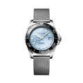 longines HydroConquest 39mm - Blue, Black Bezel on Mesh Bracelet