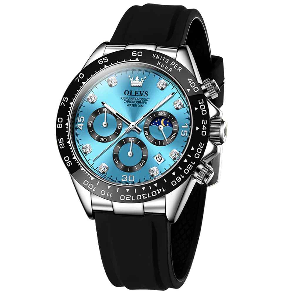 "The Speedster" Luxury Sport Chronograph | Silicone Strap & Racing Dial