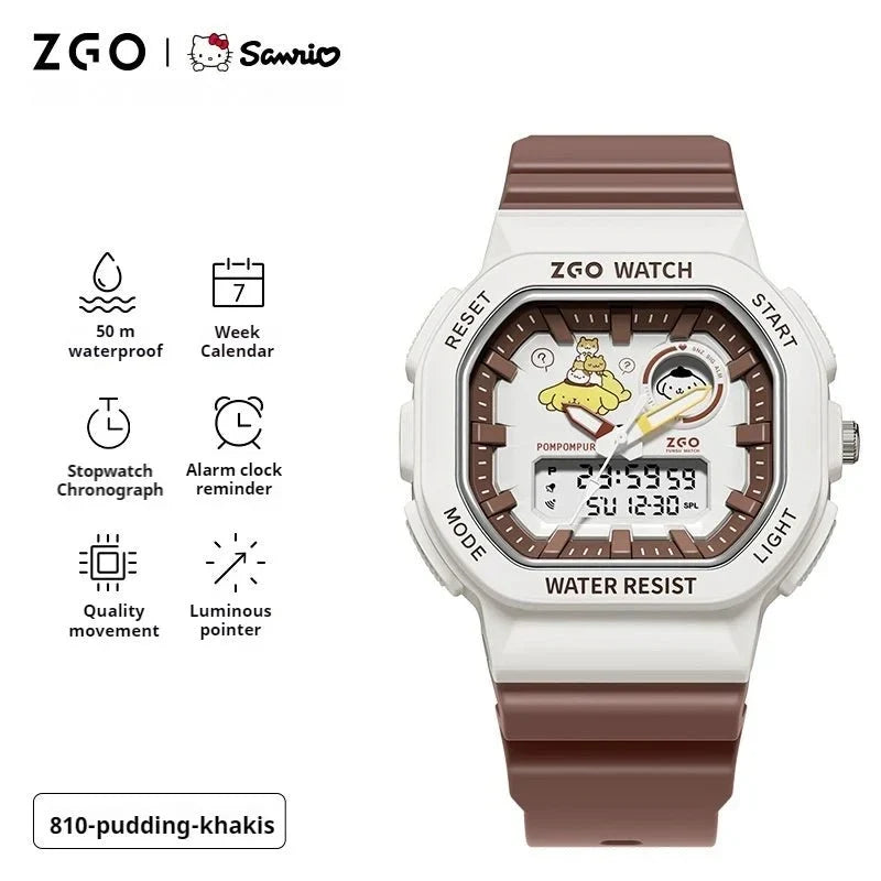 Sanrio Original ZGO Waterproof Drop Resistant Electronic Watch