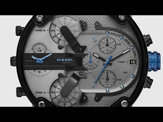 Diesel DZ7420 Mr. Daddy 2.0 Chronograph Men's Watch – Grey Dial & Black Nylon Strap